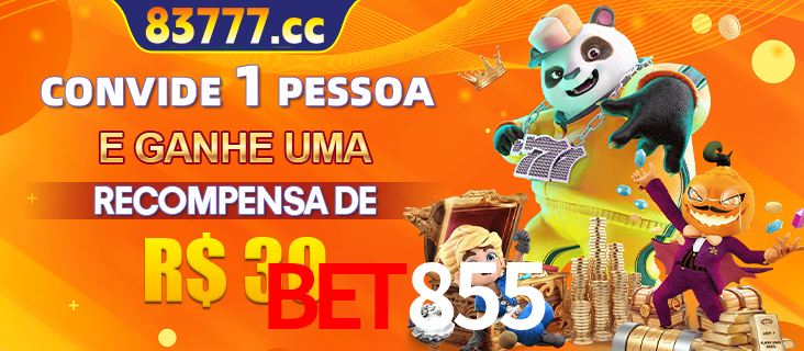 Banner institucional da BET855 sobre parceria de marcas e criação de uma marca de excelência, apresentando os mascotes de jogos populares como o Fortune Tiger.