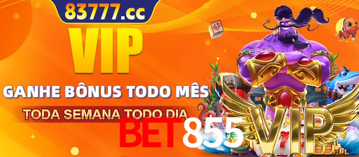 Banner promocional do BET855 oferecendo 100% de recompensas adicionais contínuas para quem fizer o login diário (Daily sign-in), com um mascote de coelho.