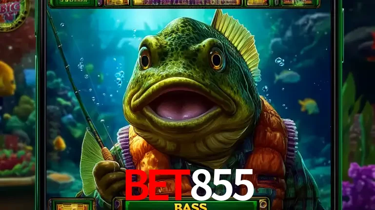Personagem de peixe pescador do popular jogo de slot com tema de pescaria, uma das emocionantes opções de caça-níqueis para jogar e ganhar no cassino BET855.